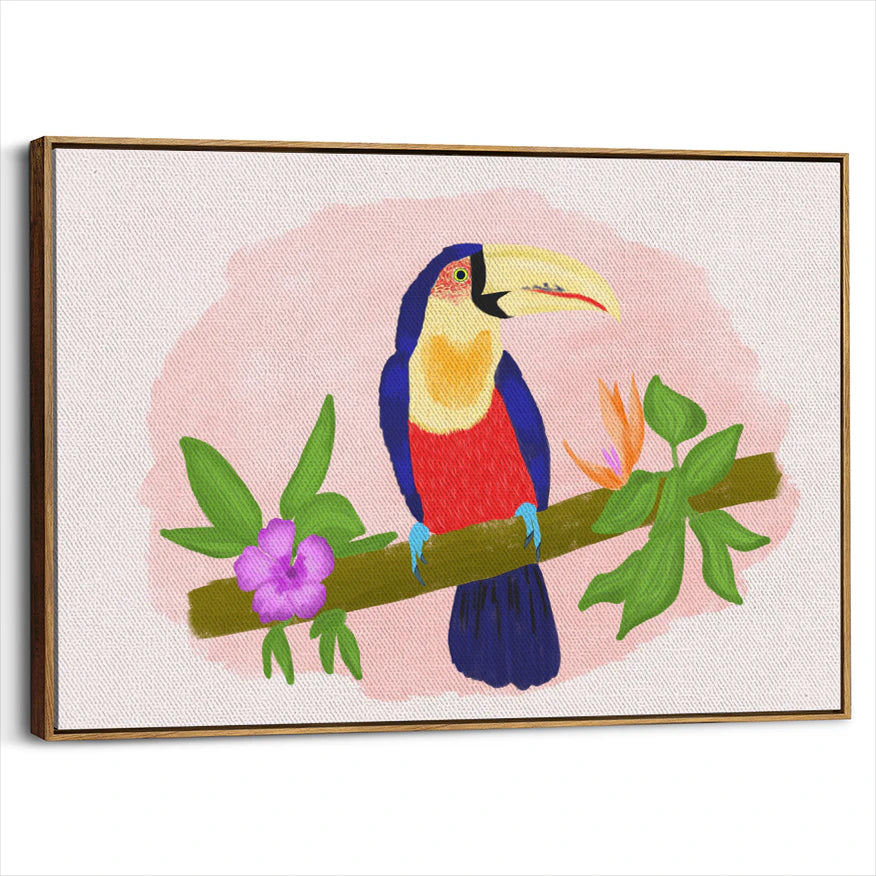 framed-canvas-brown-walnut