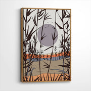 framed-canvas-brown-walnut