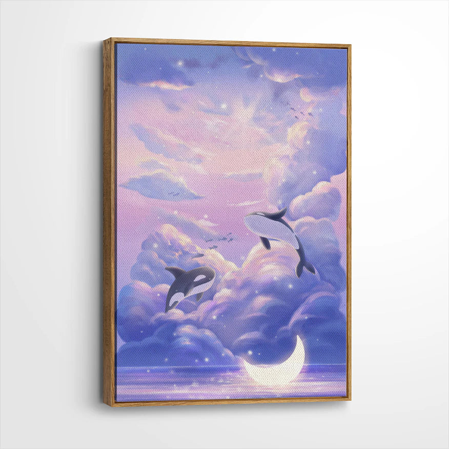 framed-canvas-brown-walnut