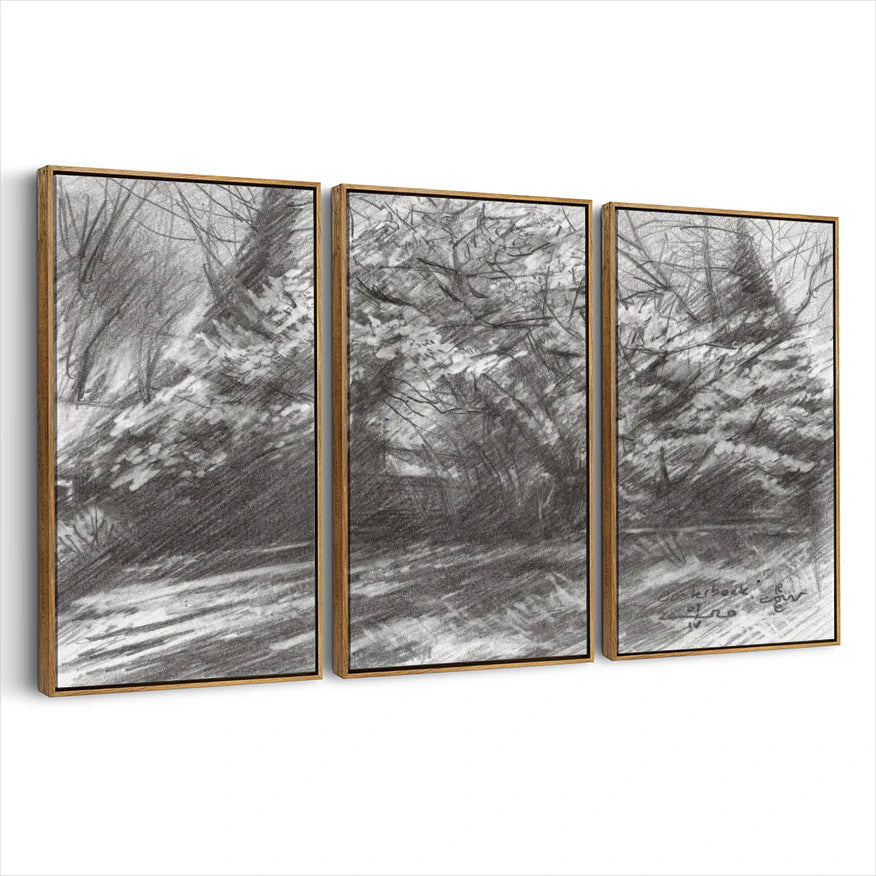 3-framed-canvas-brown-walnut