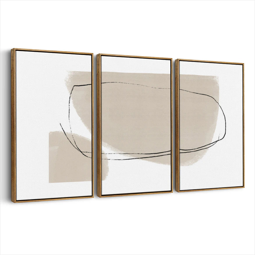 3-framed-canvas-brown-walnut