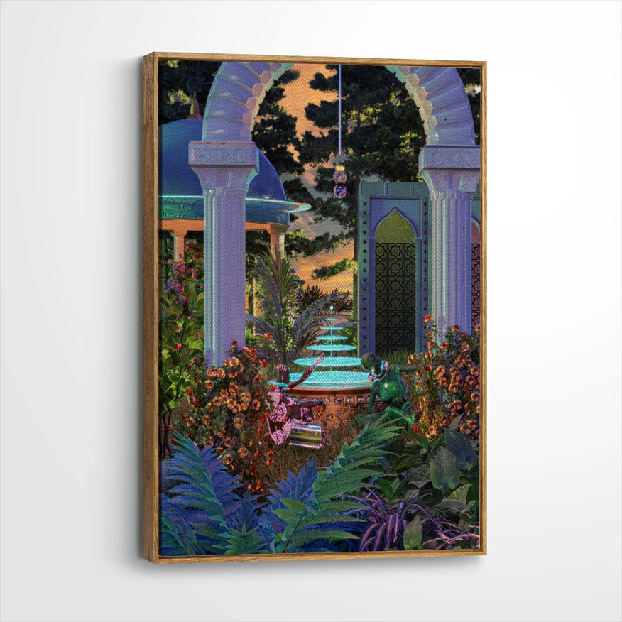 framed-canvas-brown-walnut