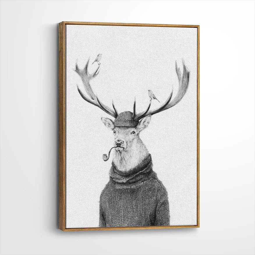 framed-canvas-brown-walnut