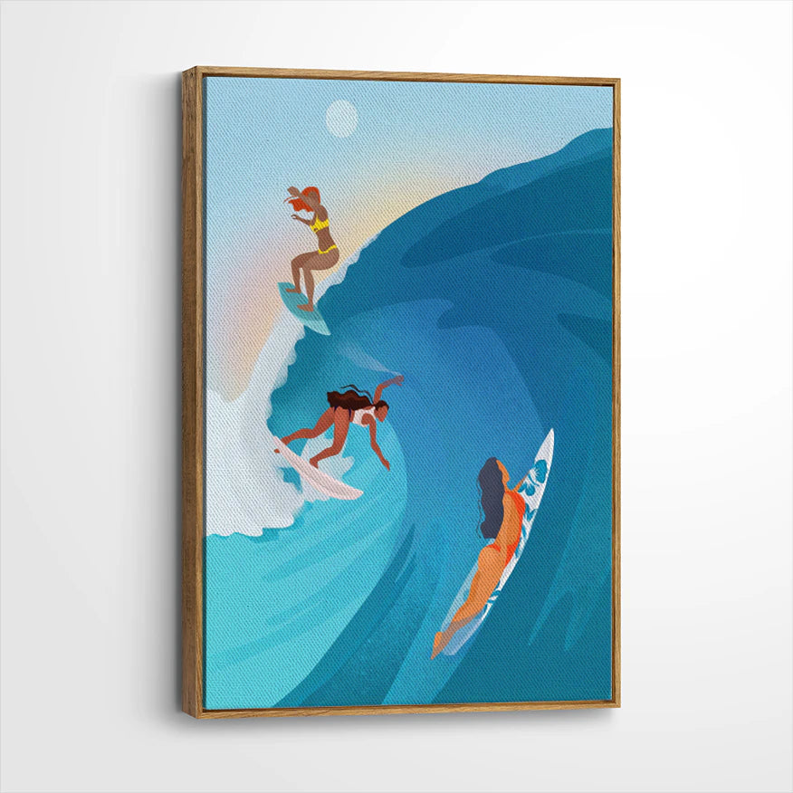 framed-canvas-brown-walnut