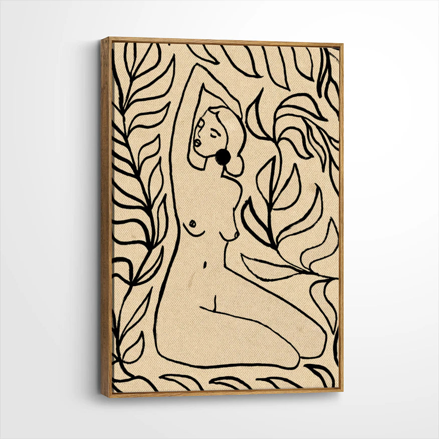 framed-canvas-brown-walnut