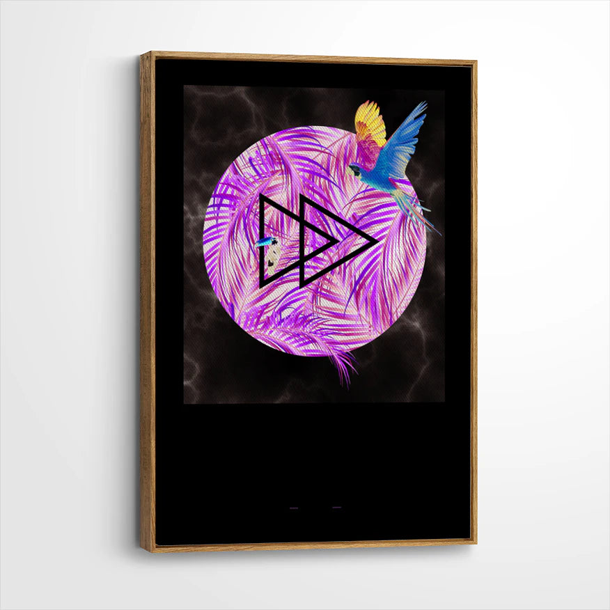 framed-canvas-brown-walnut