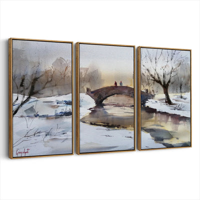 3-framed-canvas-brown-walnut
