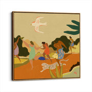 framed-canvas-brown-walnut