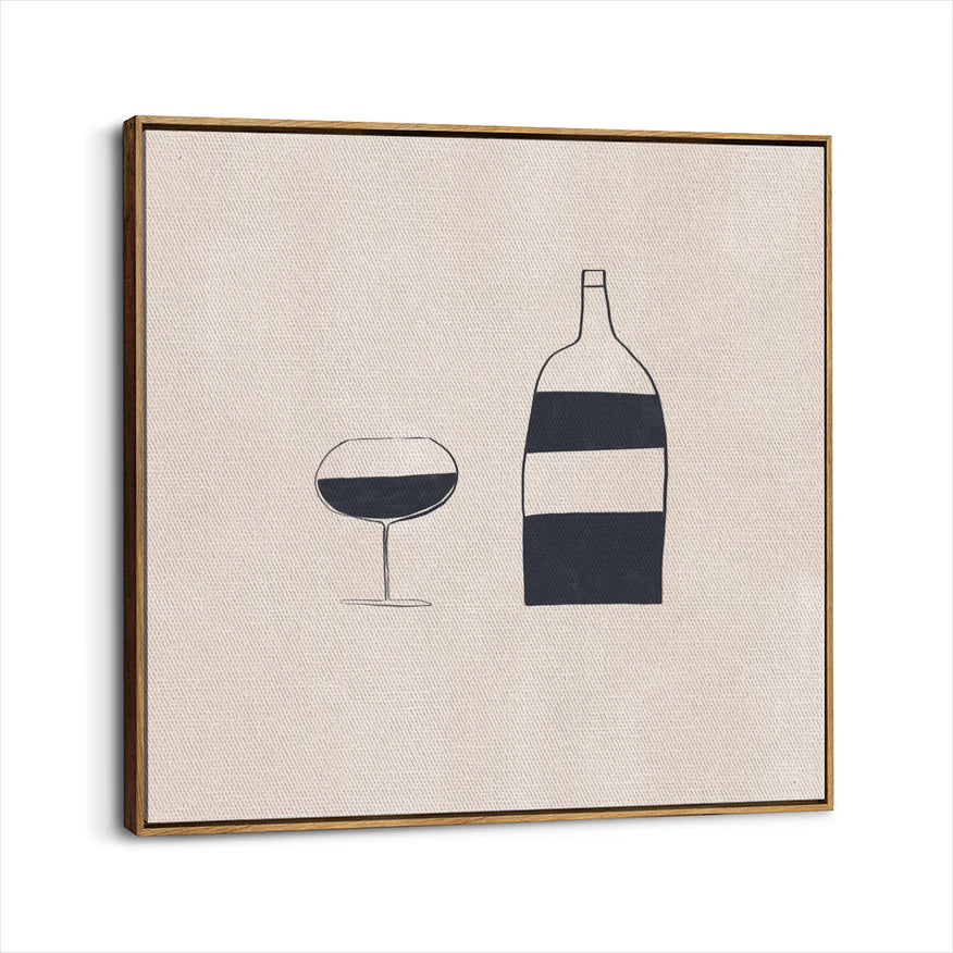 framed-canvas-brown-walnut