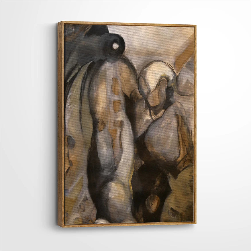 framed-canvas-brown-walnut