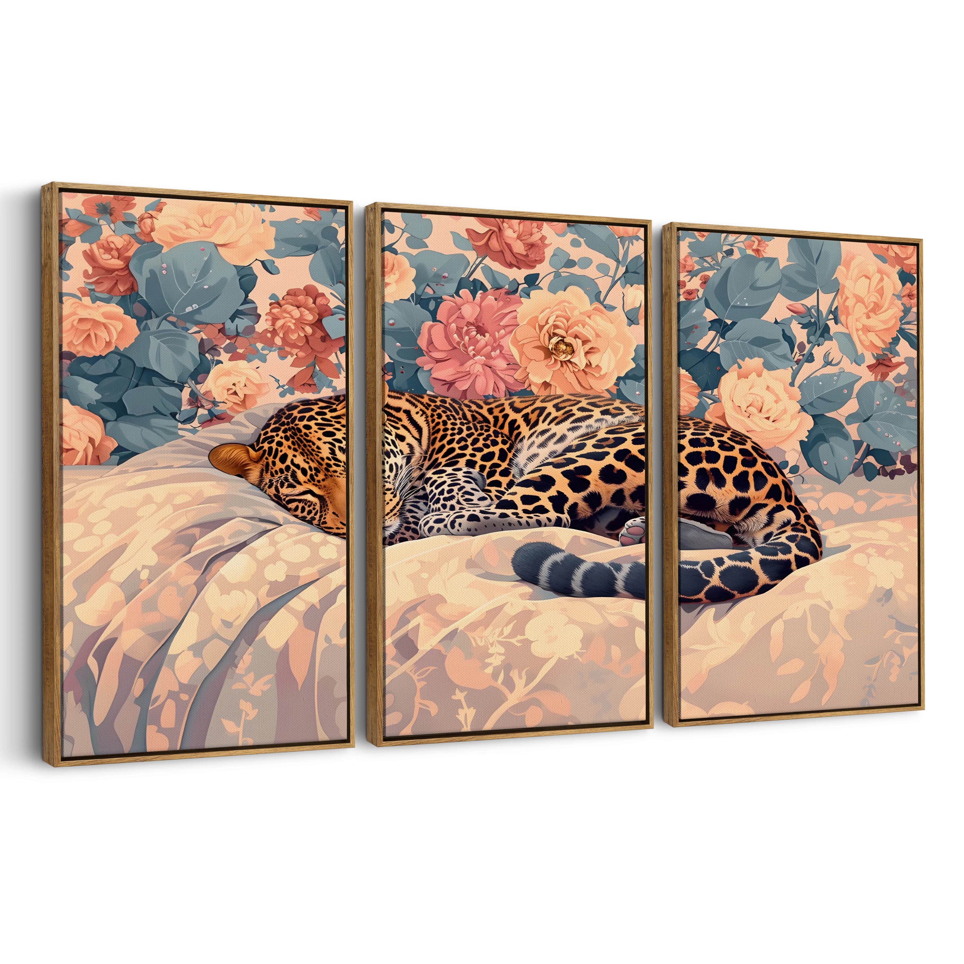 3-framed-canvas-brown-walnut