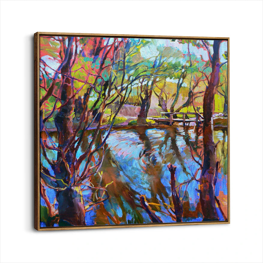 framed-canvas-brown-walnut