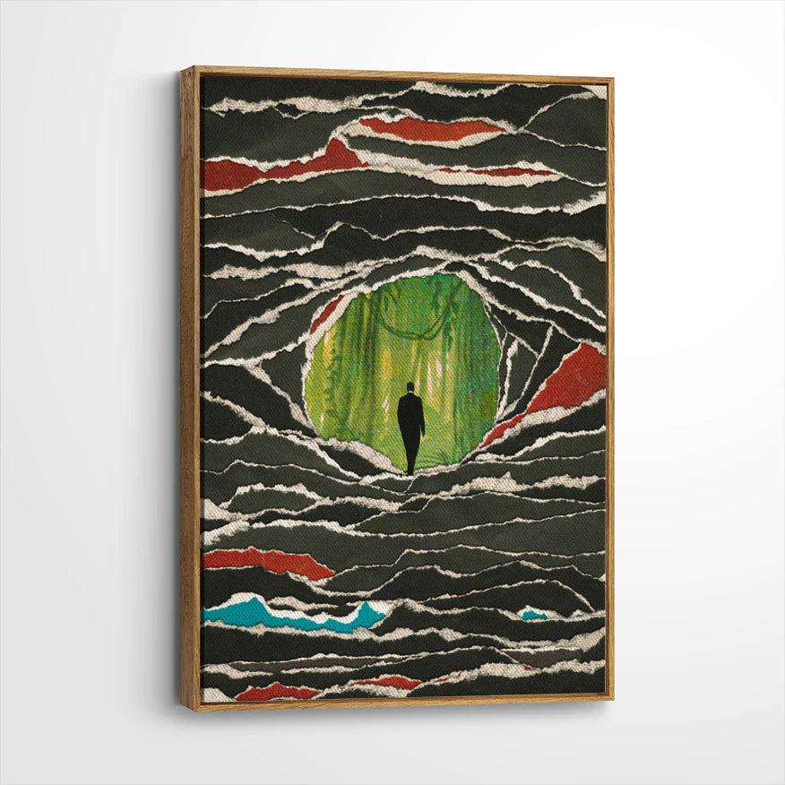 framed-canvas-brown-walnut