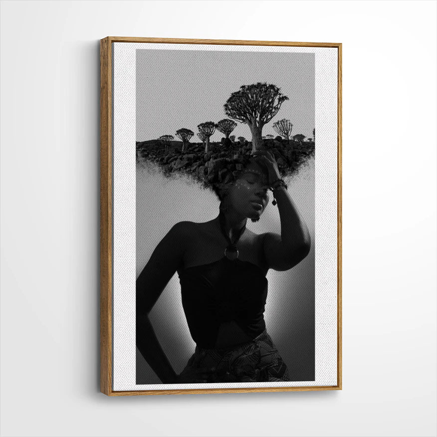framed-canvas-brown-walnut