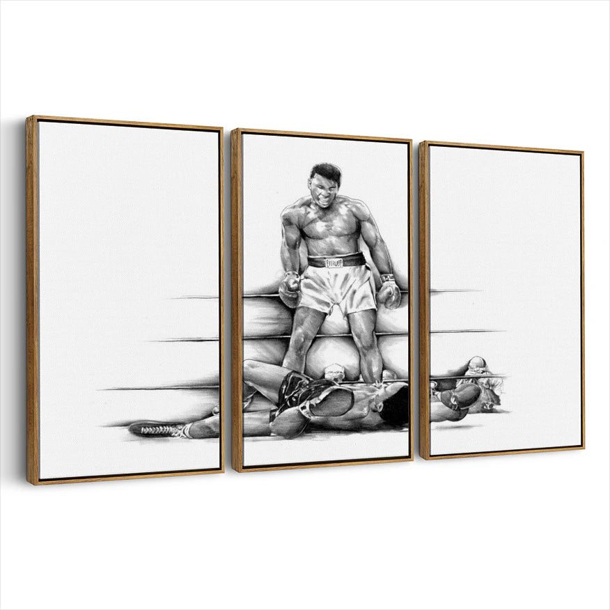 3-framed-canvas-brown-walnut