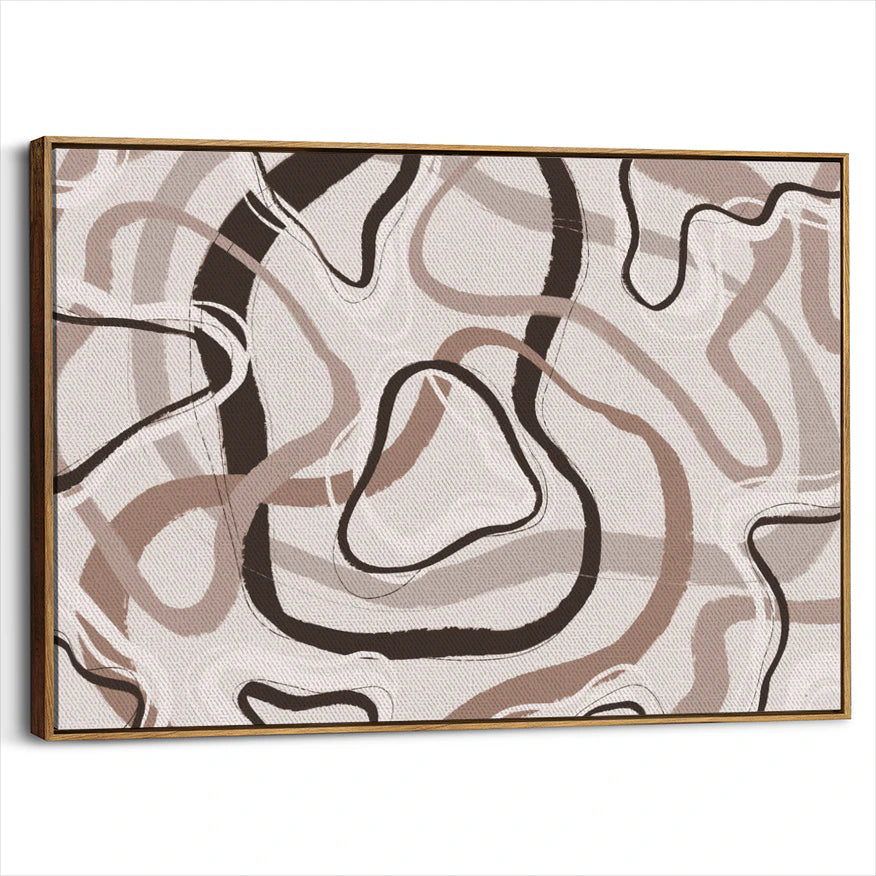 framed-canvas-brown-walnut