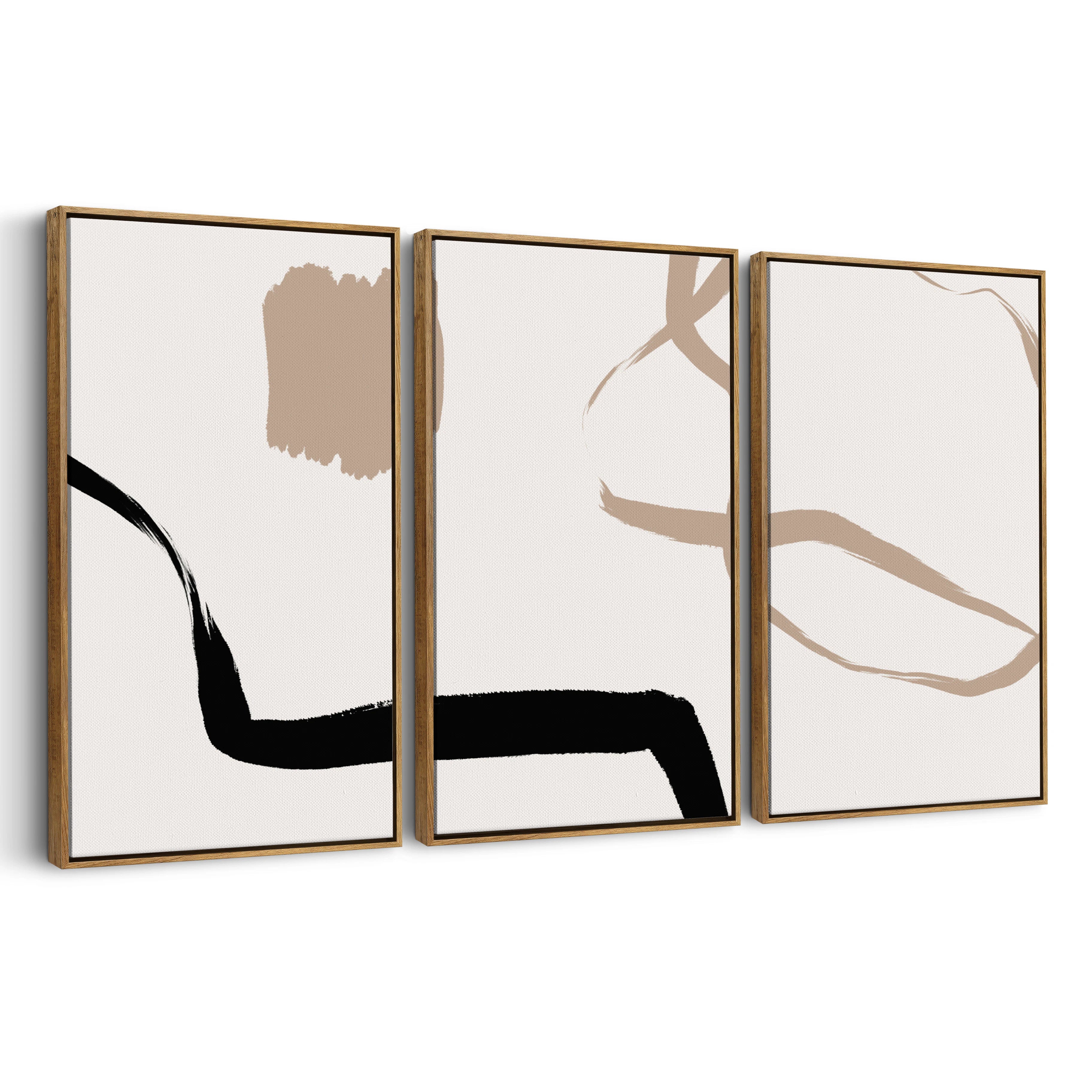 3-framed-canvas-brown-walnut