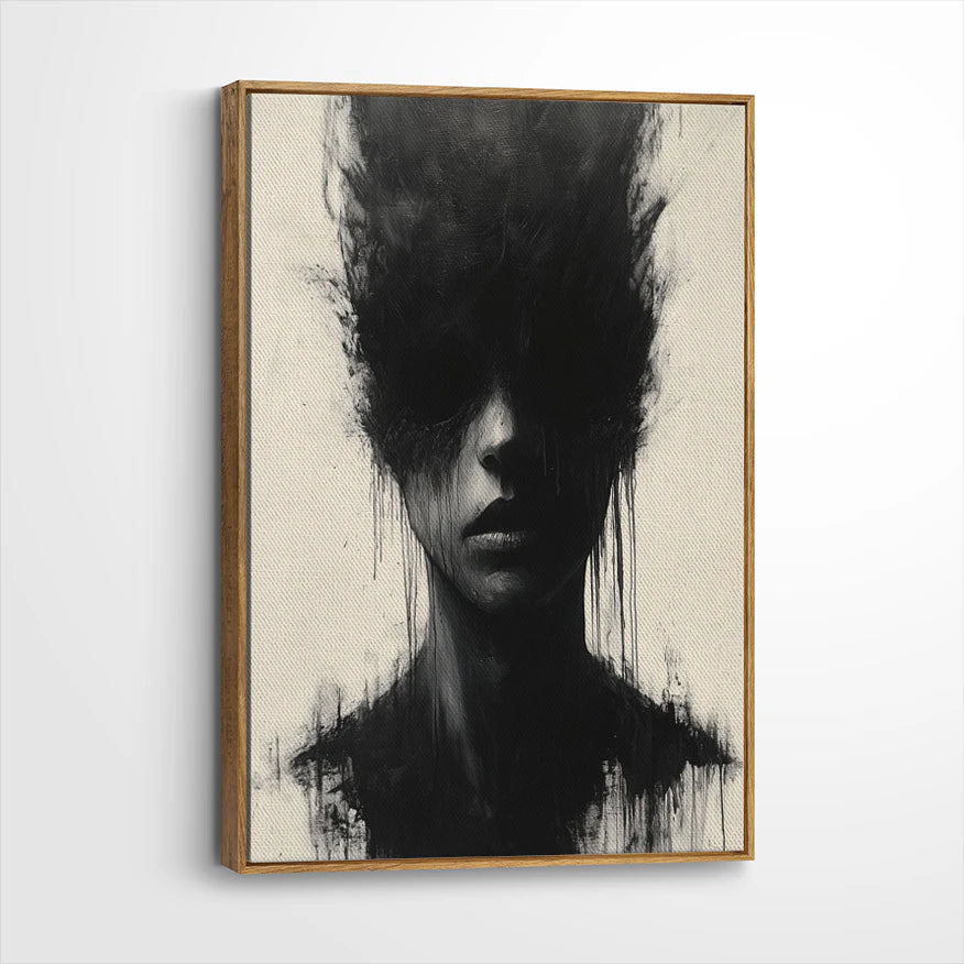 framed-canvas-brown-walnut