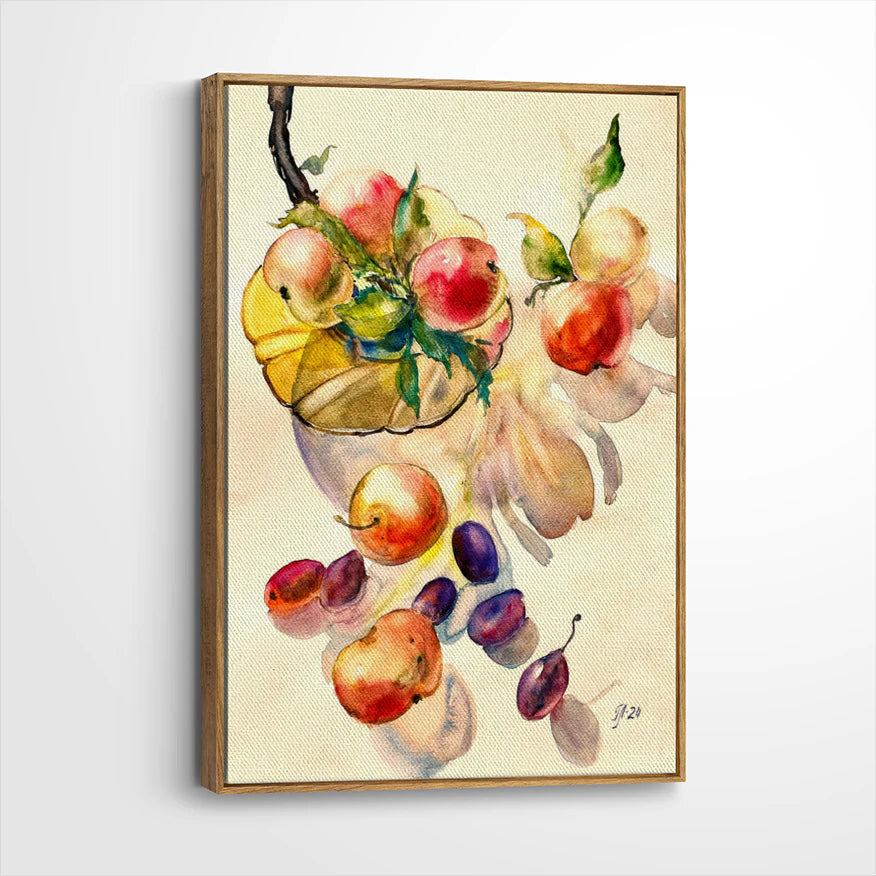 framed-canvas-brown-walnut