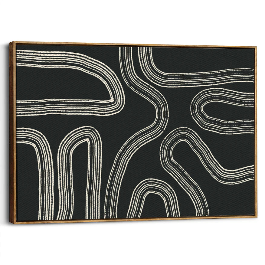 framed-canvas-brown-walnut