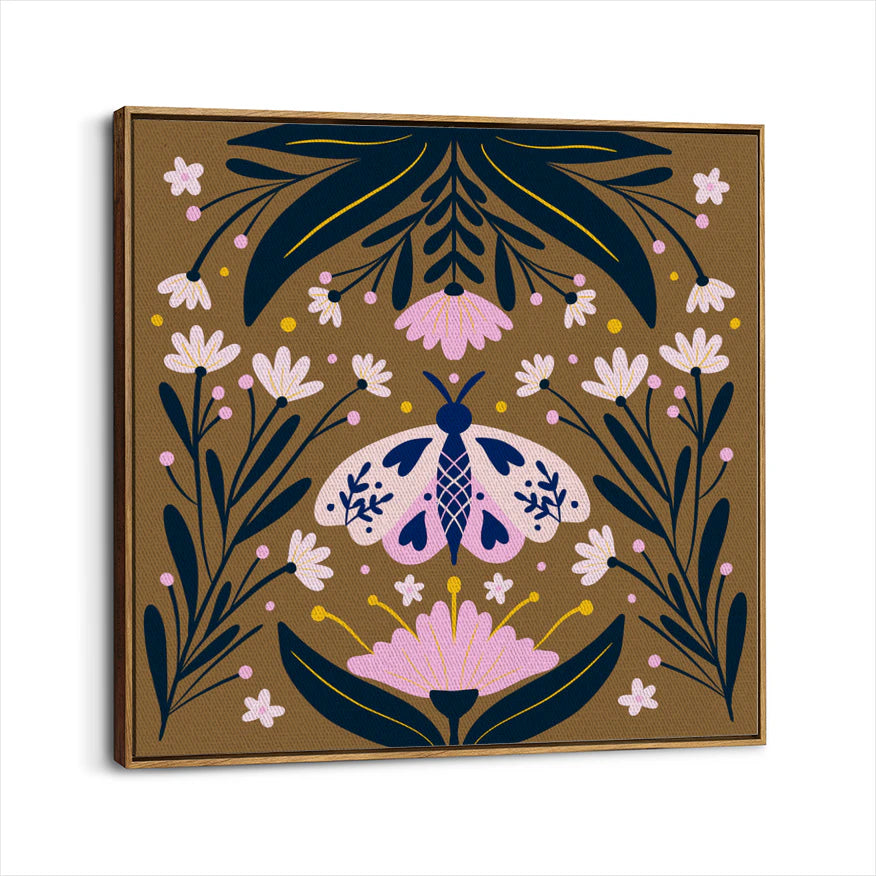 framed-canvas-brown-walnut