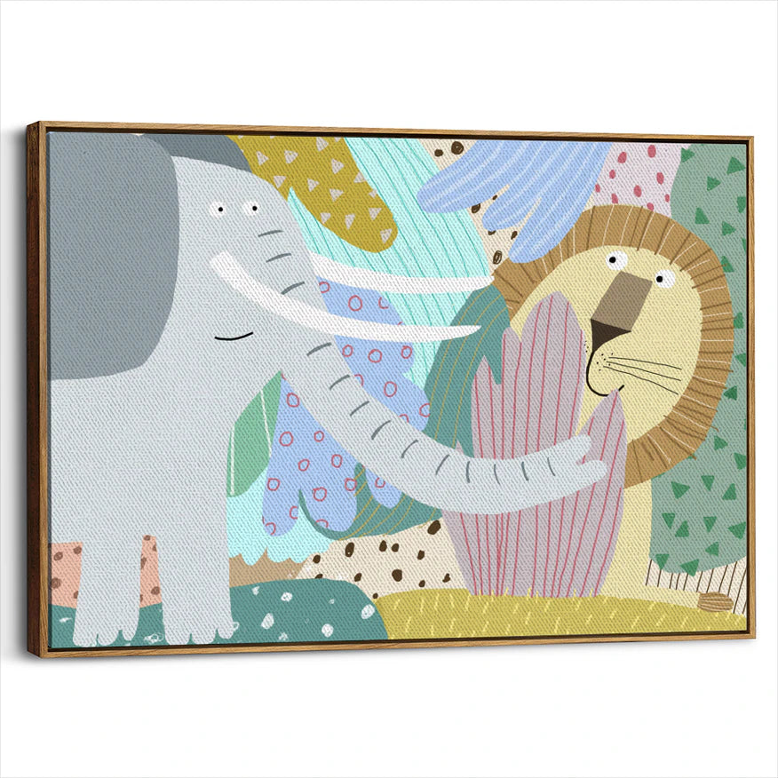 framed-canvas-brown-walnut