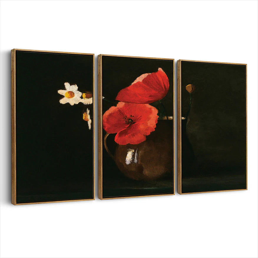 3-framed-canvas-brown-walnut