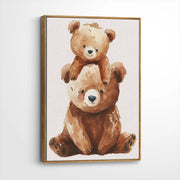 framed-canvas-brown-walnut