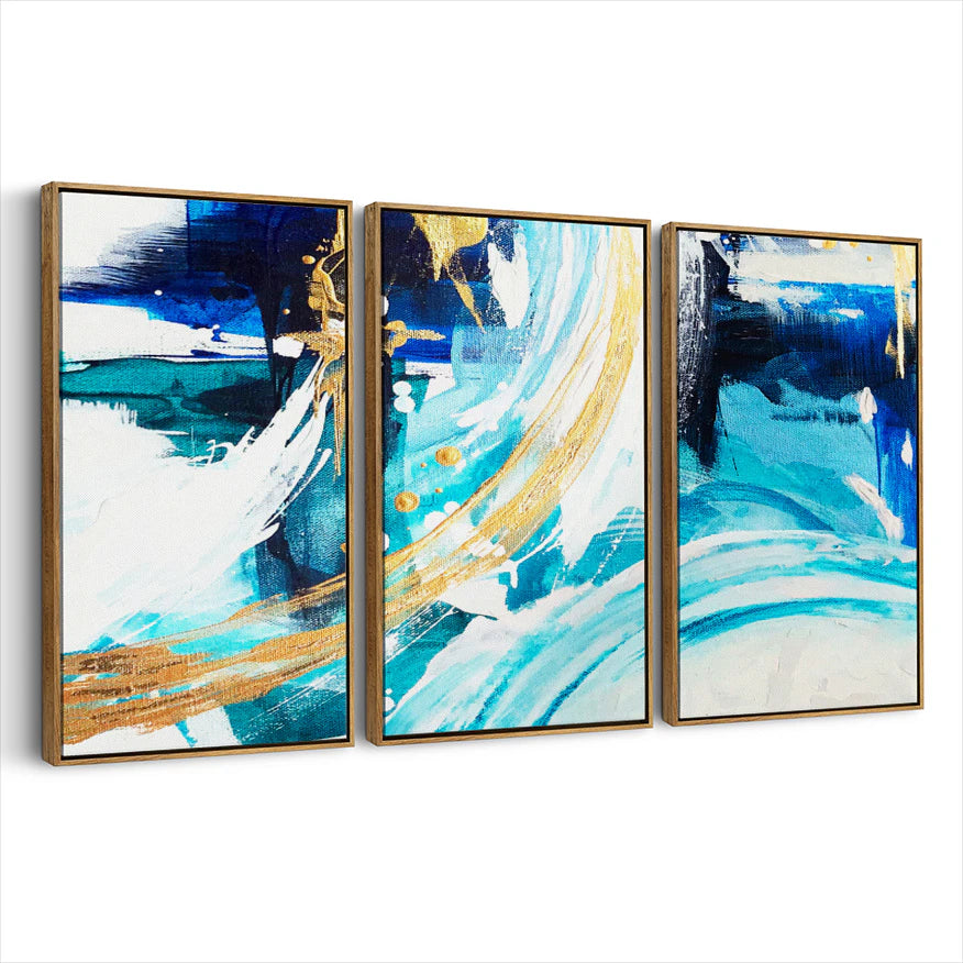 3-framed-canvas-brown-walnut