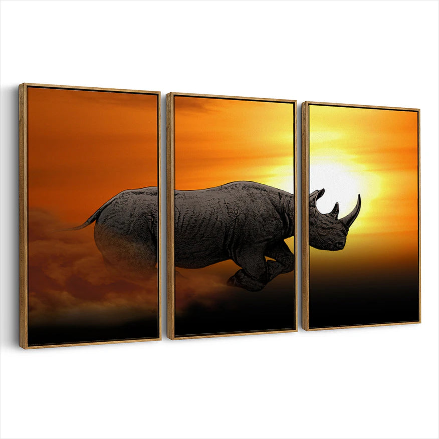 3-framed-canvas-brown-walnut