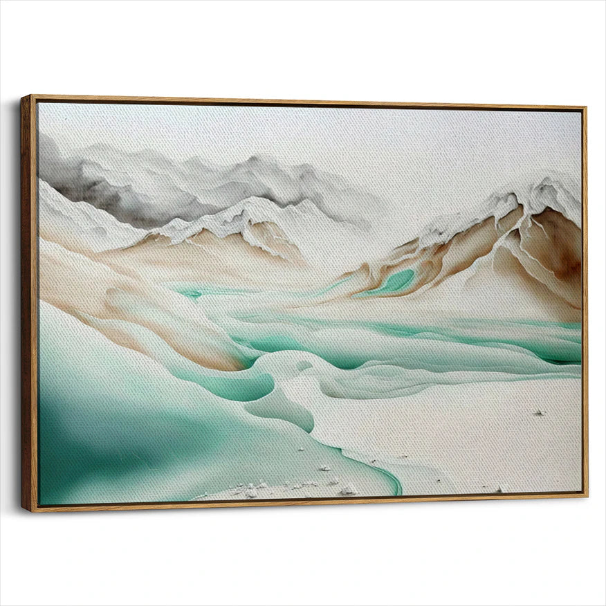 framed-canvas-brown-walnut