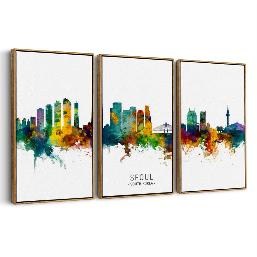 3-framed-canvas-brown-walnut