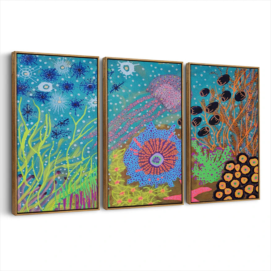 3-framed-canvas-brown-walnut