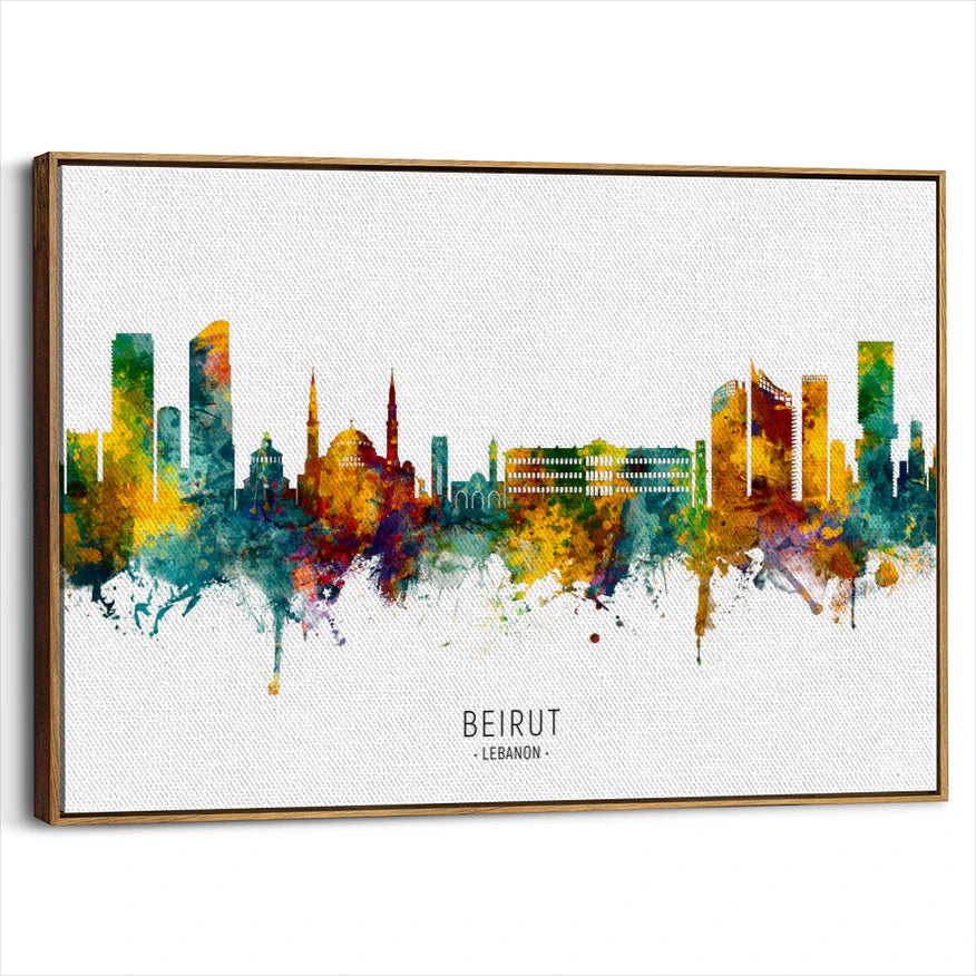 framed-canvas-brown-walnut