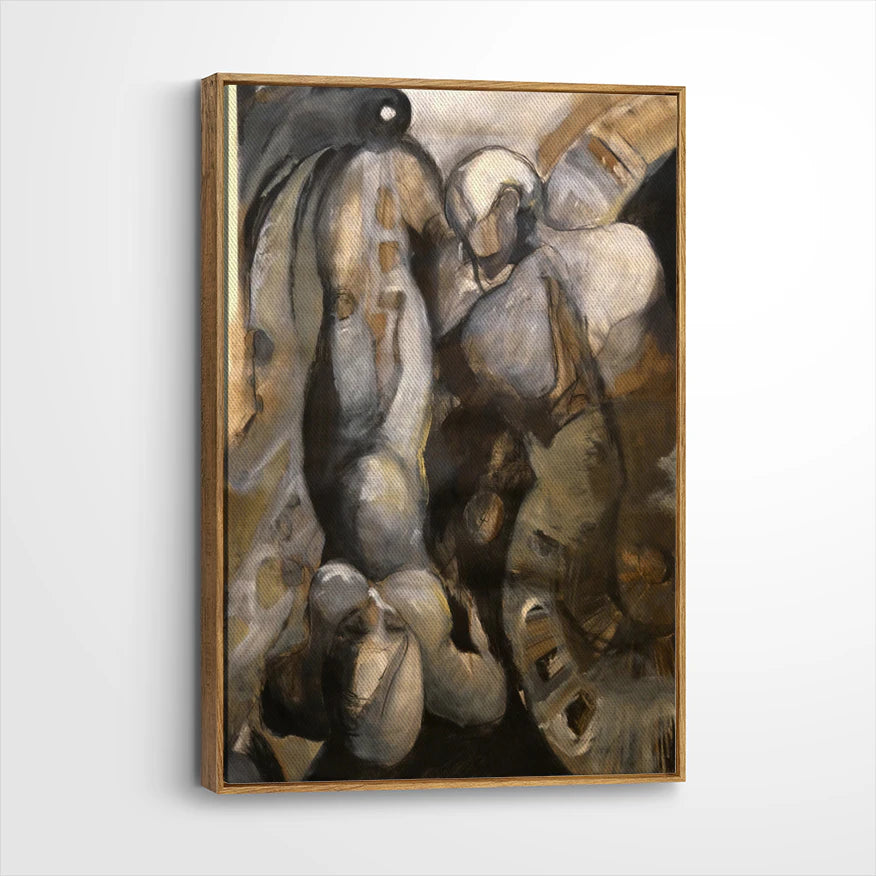 framed-canvas-brown-walnut