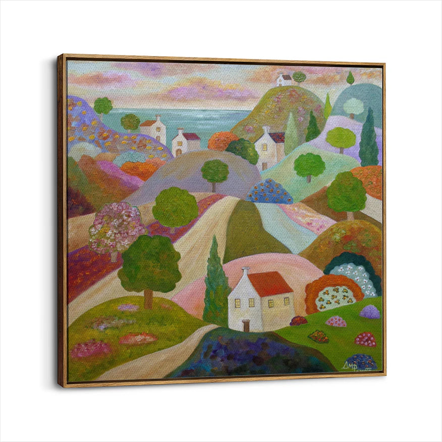 framed-canvas-brown-walnut