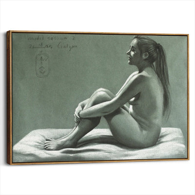 framed-canvas-brown-walnut