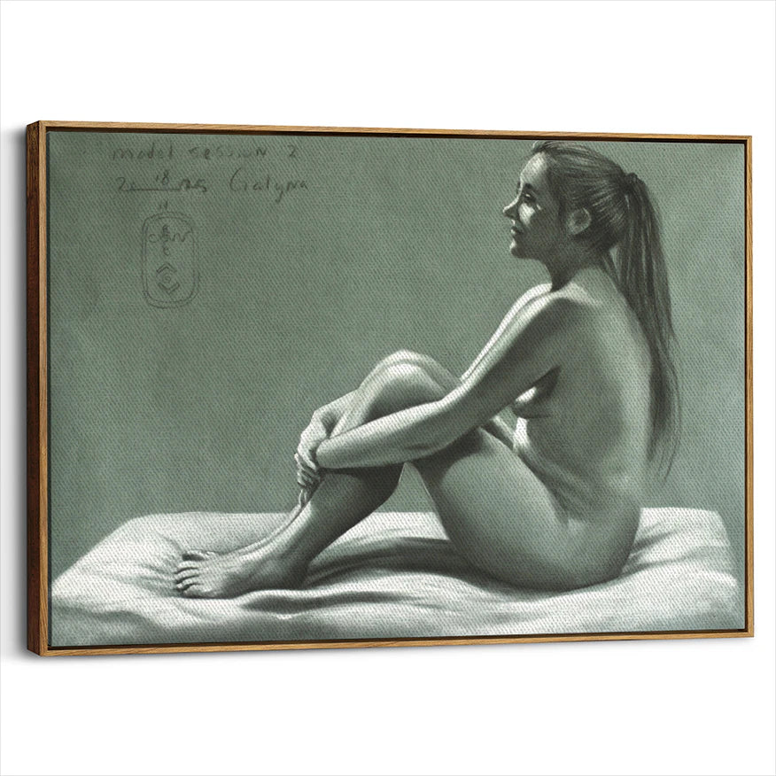 framed-canvas-brown-walnut