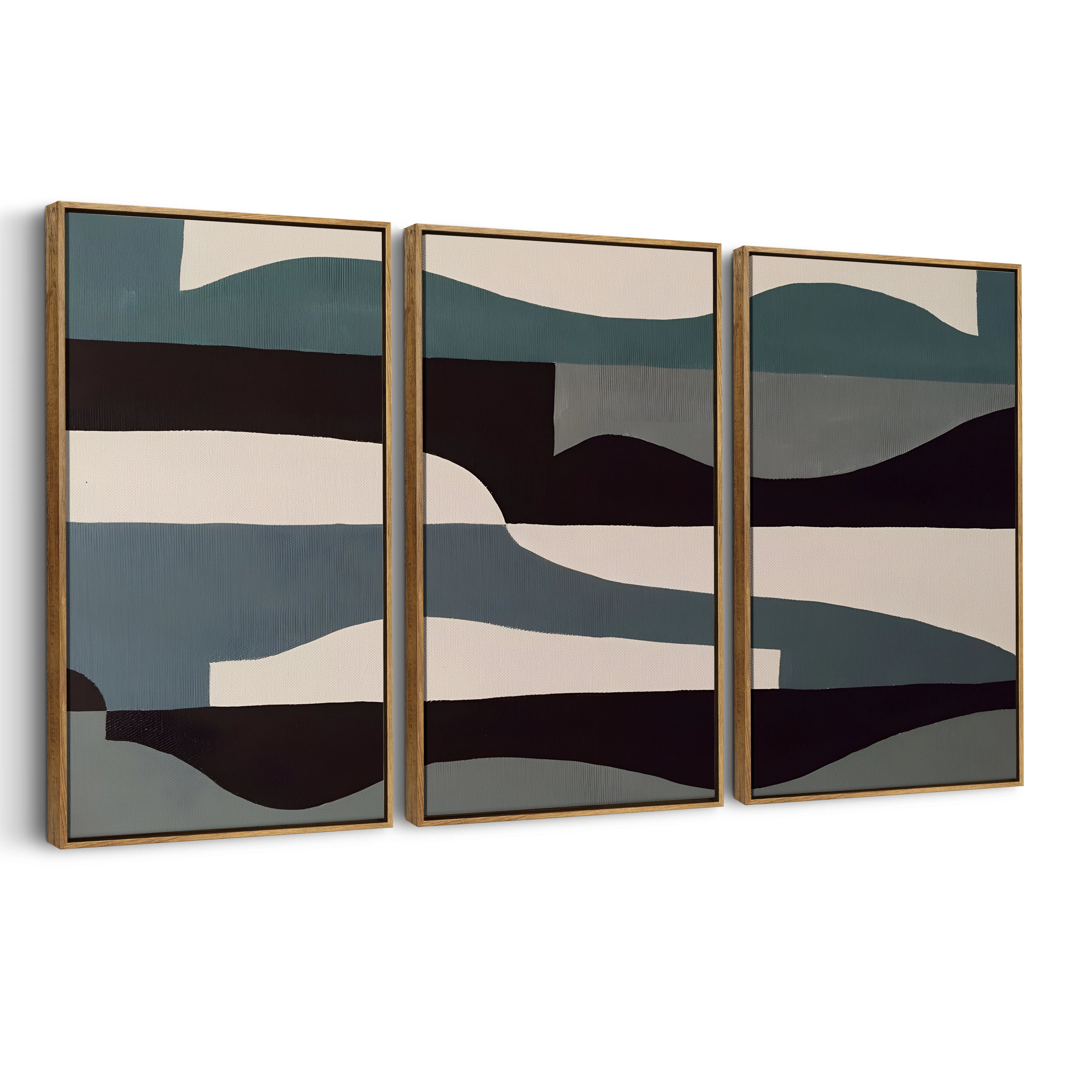 3-framed-canvas-brown-walnut