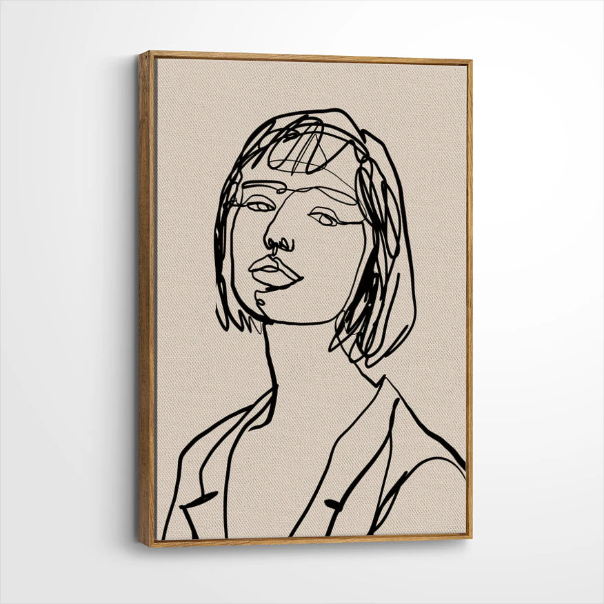 framed-canvas-brown-walnut