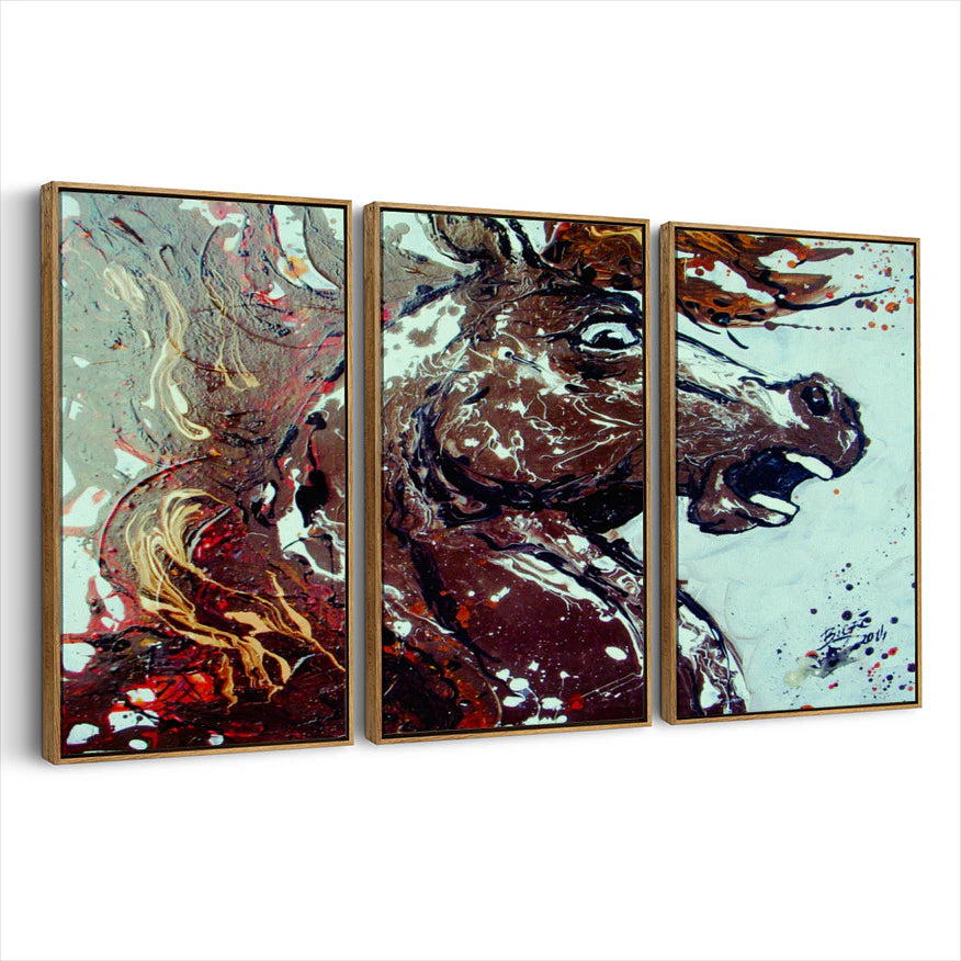 3-framed-canvas-brown-walnut