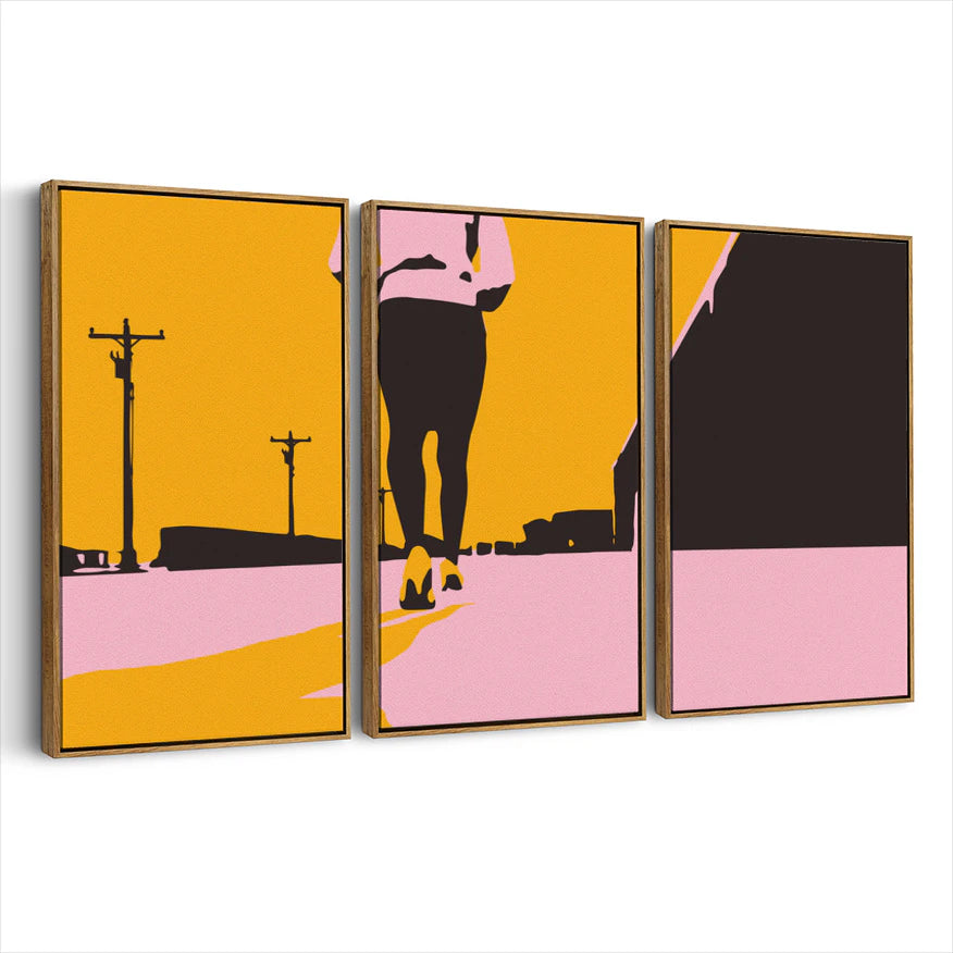 3-framed-canvas-brown-walnut