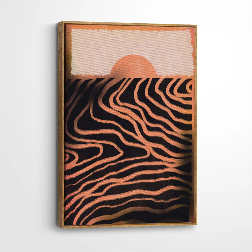 framed-canvas-brown-walnut