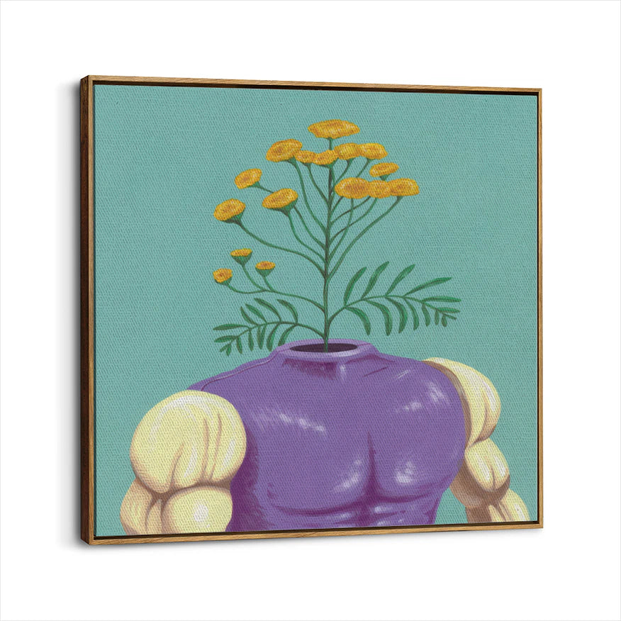 framed-canvas-brown-walnut