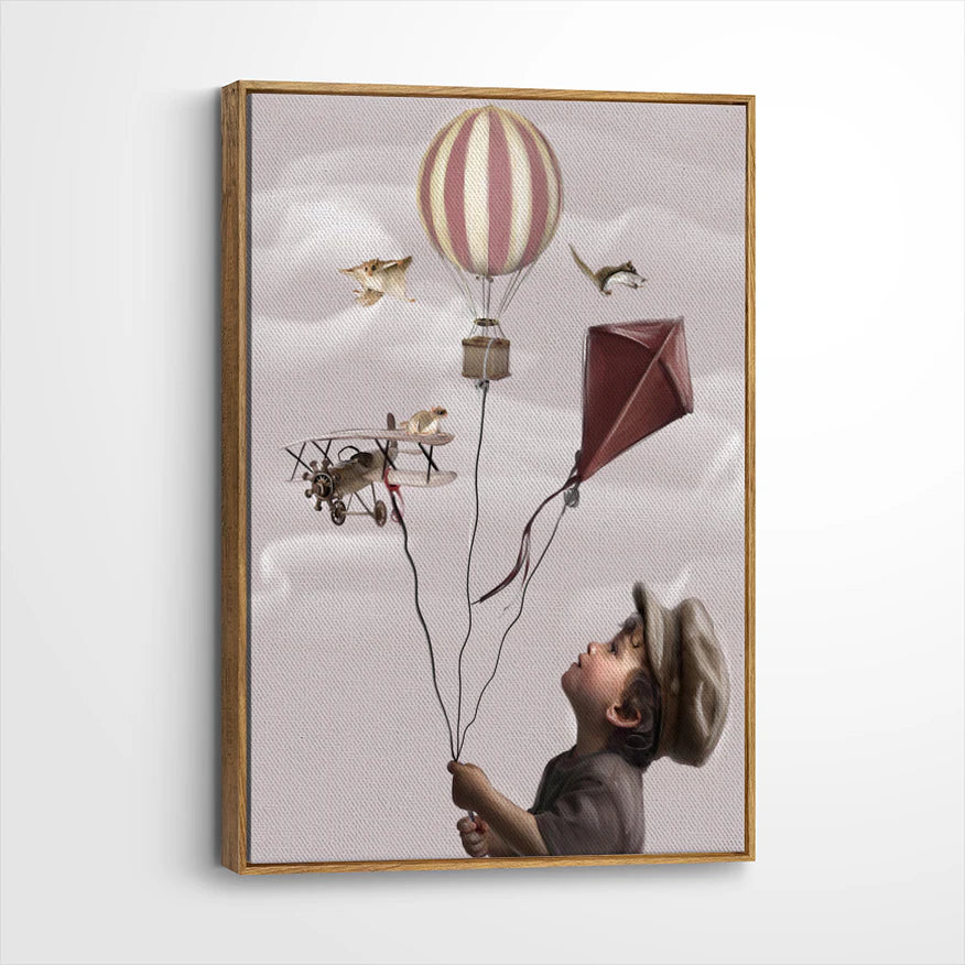framed-canvas-brown-walnut