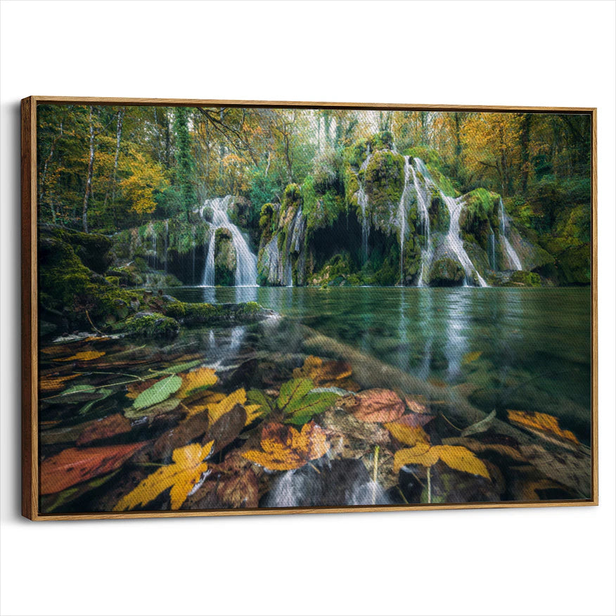 framed-canvas-brown-walnut
