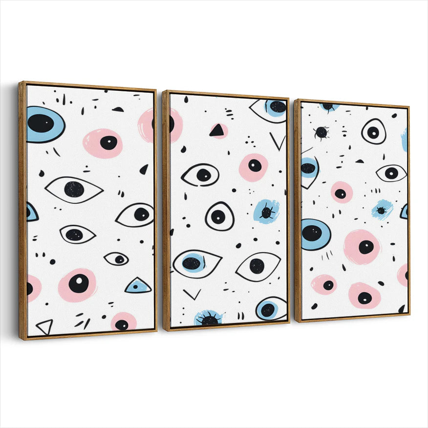 3-framed-canvas-brown-walnut