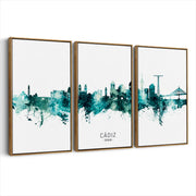3-framed-canvas-brown-walnut
