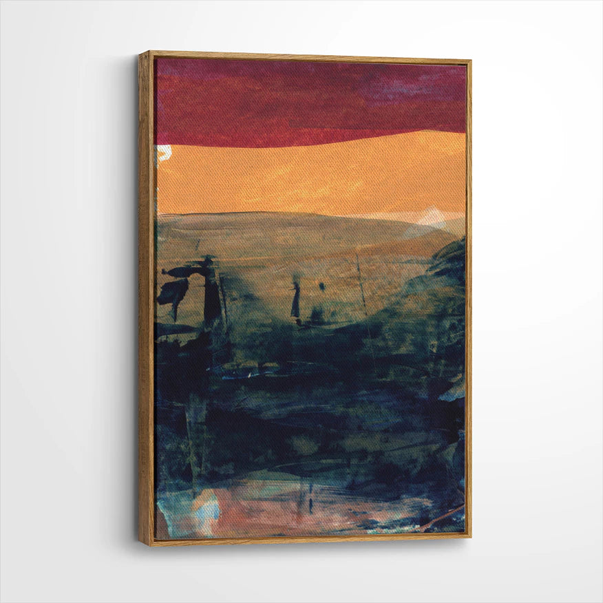 framed-canvas-brown-walnut