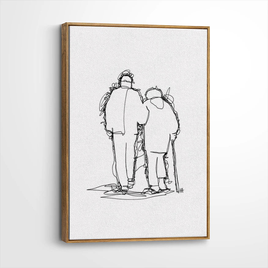 framed-canvas-brown-walnut